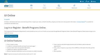 
                            1. UI Online - California Employment Development Department