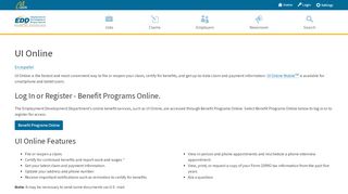 
                            4. UI Online - EDD - State of California