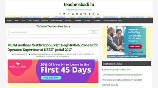 
                            6. UIDAI Aadhaar Certification Exam Registration Process for ...