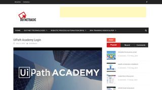 
                            6. UiPath Academy Login - Learn RPA online free