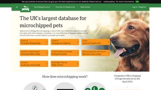 
                            10. UK Pet Microchip Registration & Database: Petlog