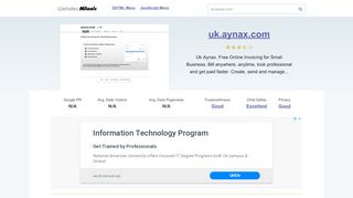 
                            9. Uk.aynax.com website. Online Invoicing for Small …