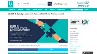 
                            7. UKCBC and Bath Spa University Partnership Announcement - …