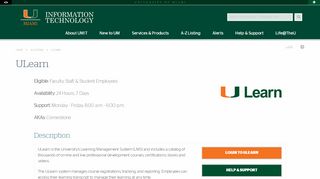 
                            10. ULearn - University of Miami