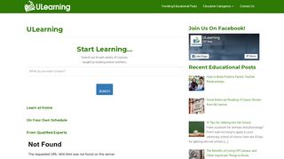 
                            8. ULearning Online Education | ULearning