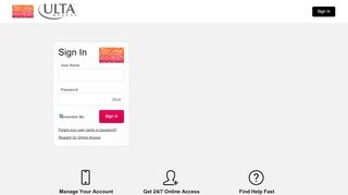 
                            6. Ultamate Rewards® Credit Card - Manage your account