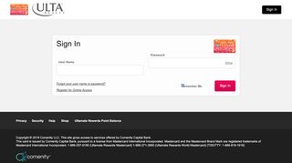 
                            10. Ultamate Rewards® Mastercard - Sign In