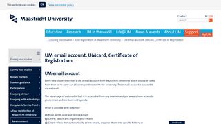 
                            1. UM email account, UMcard, Certificate of Registration ...