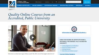 
                            5. UMass Lowell's Online Learning Home Page