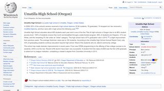 
                            9. Umatilla High School (Oregon) - Wikipedia