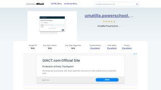 
                            3. Umatilla.powerschool.com website. Student and Parent Sign In.