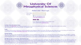 
                            6. UMS Student Login - University of Metaphysical Sciences