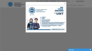 
                            9. UMT - University of Management and Technology