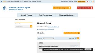 
                            8. UmweltBank | Business & Human Rights Resource Centre