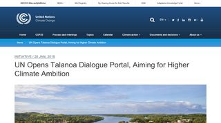 
                            9. UN Opens Talanoa Dialogue Portal, Aiming for Higher Climate ...