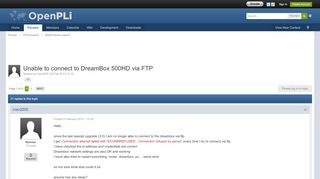 
                            6. Unable to connect to DreamBox 500HD via FTP - Forums