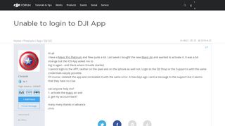 
                            4. Unable to login to DJI App | DJI FORUM