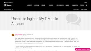 
                            9. Unable to login to My T-Mobile Account | T-Mobile Support