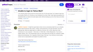 
                            3. Unable to login to yahoo mail? | Yahoo Respostas
