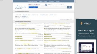 
                            10. unable to login - Traduction française – Linguee