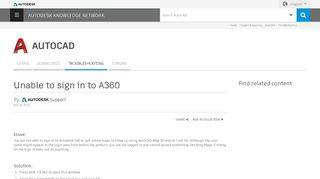 
                            4. Unable to sign in to A360 | AutoCAD | Autodesk …