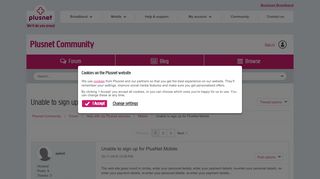 
                            3. Unable to sign up for PlusNet Mobile - Plusnet Community