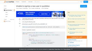 
                            6. Unable to signUp a new user in quickblox - Stack Overflow