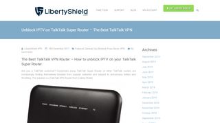
                            5. Unblock IPTV on TalkTalk Super Router – The Best TalkTalk VPN