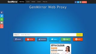 
                            9. Unblock YouTube Proxy - GenMirror free SSL Web Proxy