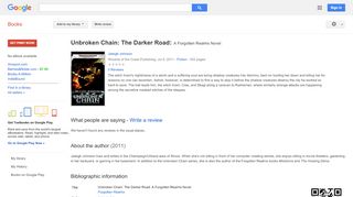 
                            9. Unbroken Chain: The Darker Road: A Forgotten Realms Novel