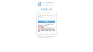 
                            1. UNC-Chapel Hill Single Sign-On - Stale Request