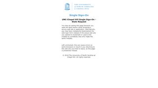 
                            7. UNC-Chapel Hill Single Sign-On