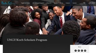 
                            4. UNCF Koch Scholars Program - Charles Koch Foundation