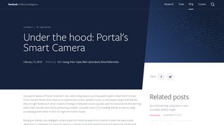 
                            1. Under the hood: Portal's Smart Camera - Facebook AI