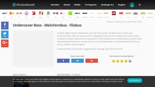 
                            3. Undercover Boss - MeinFernbus - Flixbus verpasst? …