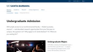 
                            6. Undergraduate Admission | UC Santa Barbara - …