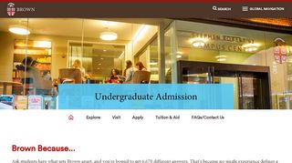 
                            3. Undergraduate Admission | Undergraduate ... - Brown University