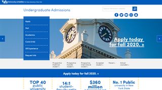 
                            8. Undergraduate Admissions at the University at Buffalo, The State ...