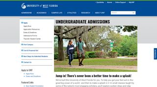 
                            5. Undergraduate Admissions | University of West Florida
