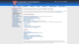 
                            7. Undergraduate Physics and ChemPhys Advising | Harvard University ...