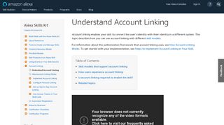 
                            8. Understand Account Linking | Alexa Skills Kit