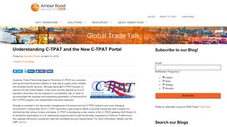 
                            4. Understanding C-TPAT and the New C-TPAT Portal