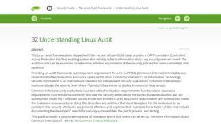 
                            7. Understanding Linux Audit | Security Guide | openSUSE Leap 15.1