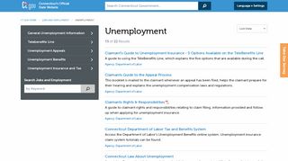 
                            6. Unemployment - Connecticut