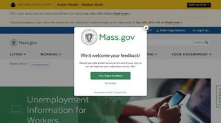 
                            1. Unemployment Information for Workers | Mass.gov