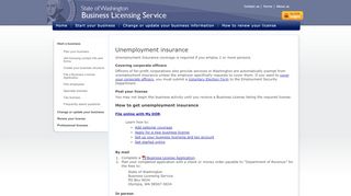 
                            9. Unemployment insurance - Washington