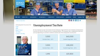 
                            3. Unemployment Tax Rates - Idaho Department of Labor