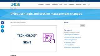 
                            1. UNet user login and session management changes - UNOS