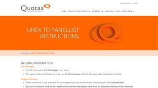 
                            4. UNEX TD Panellist Instructions | Quotas GmbH