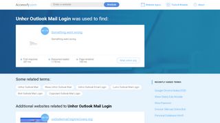 
                            6. Unhcr Outlook Mail Login at top.accessify.com